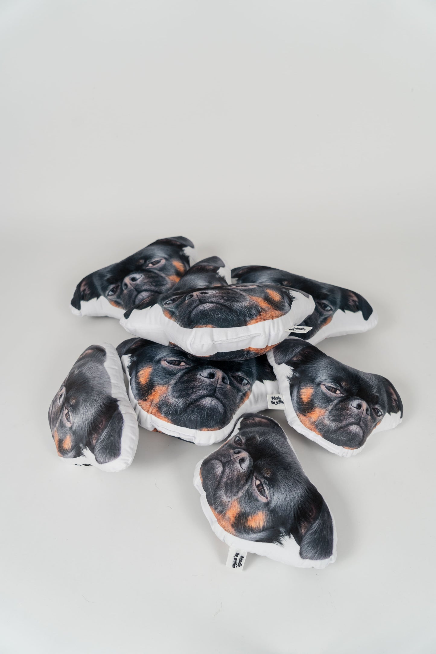 Charlie Griffon Head-Shaped Pillow