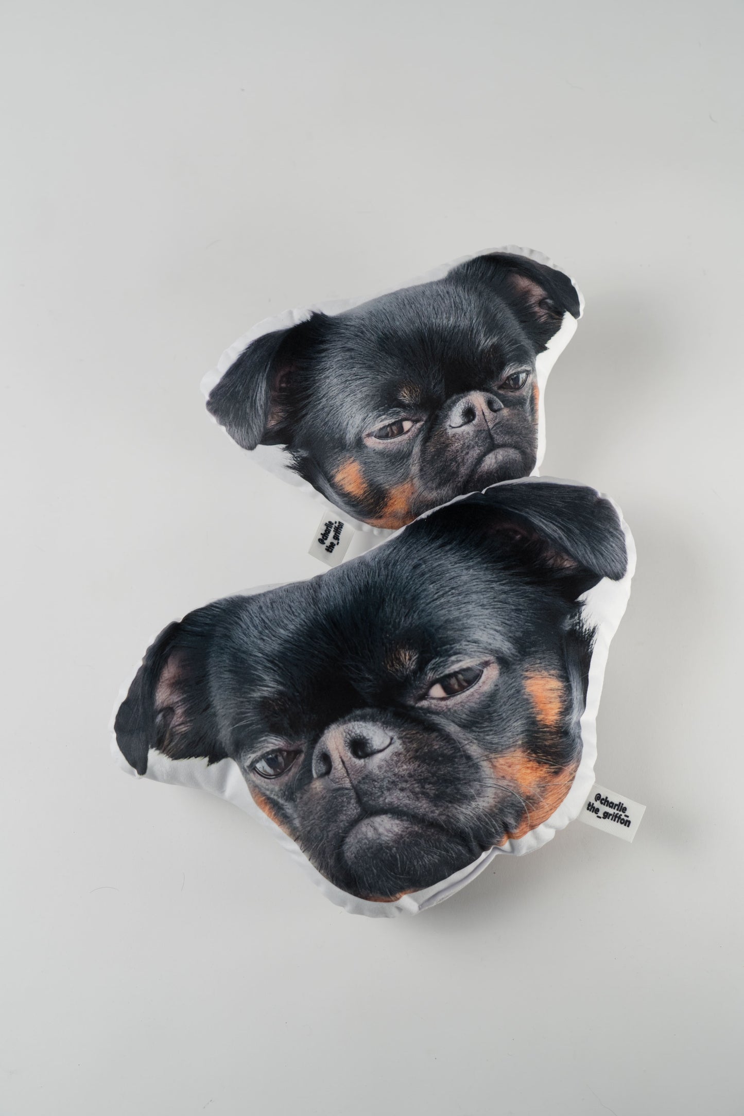 Charlie Griffon Head-Shaped Pillow
