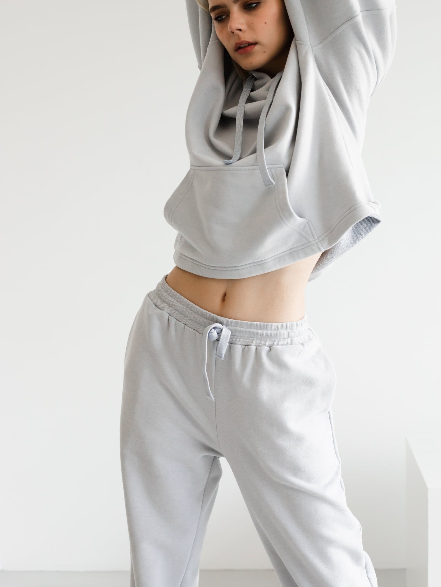 Steel Blue Oversized Hoodie - Cool Comfort & Modern Style