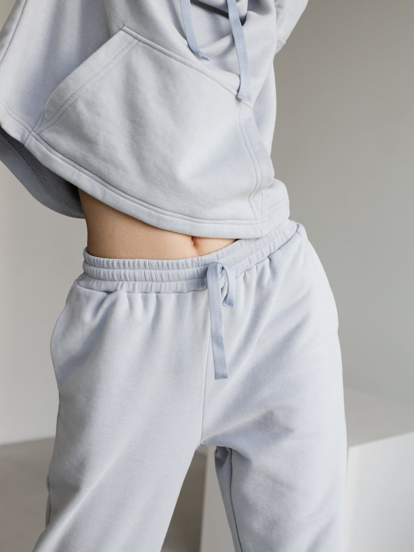 Steel Blue Oversized Hoodie - Cool Comfort & Modern Style