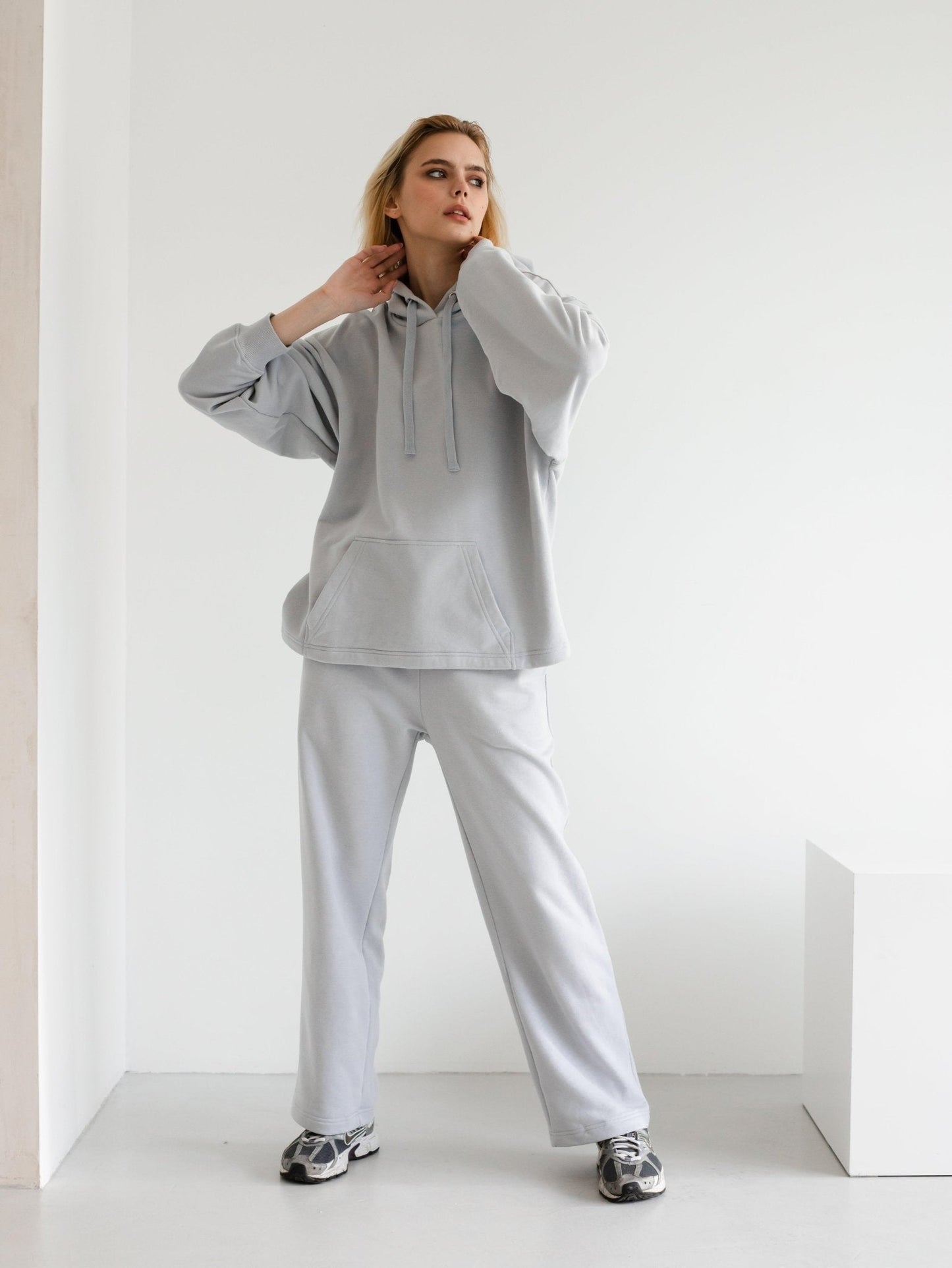 Basic Everyday Oversize Hoodie and Pants Set by Zlitay - Zlitay