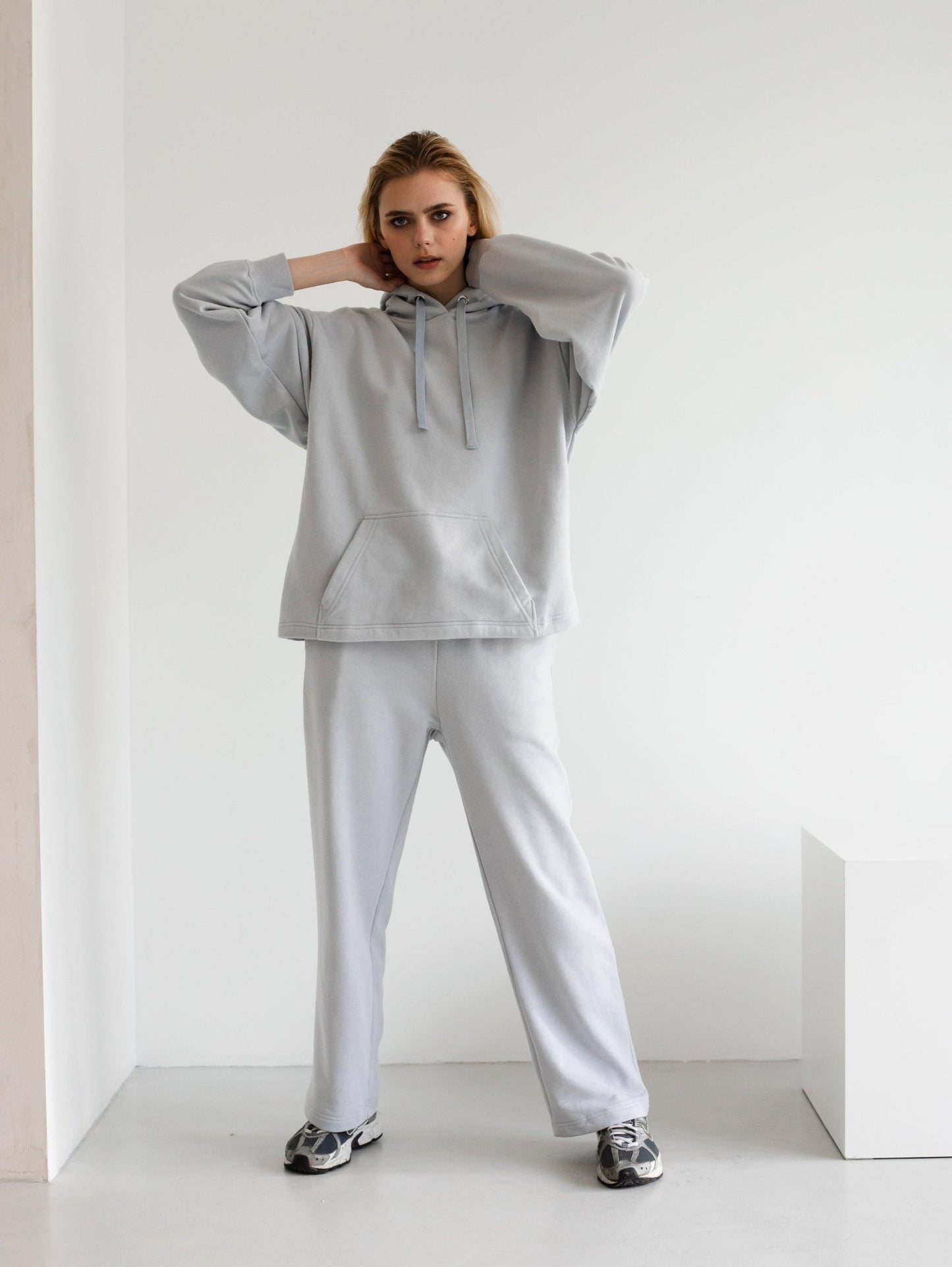 Basic Everyday Oversize Hoodie and Pants Set by Zlitay - Zlitay