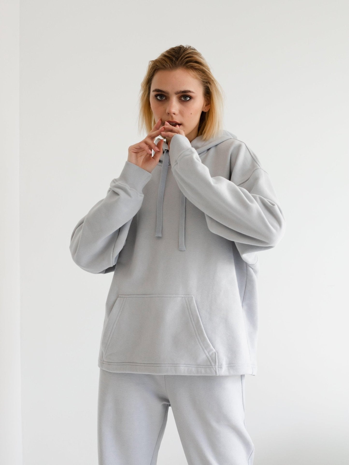 Basic Everyday Oversize Hoodie and Pants Set by Zlitay - Zlitay