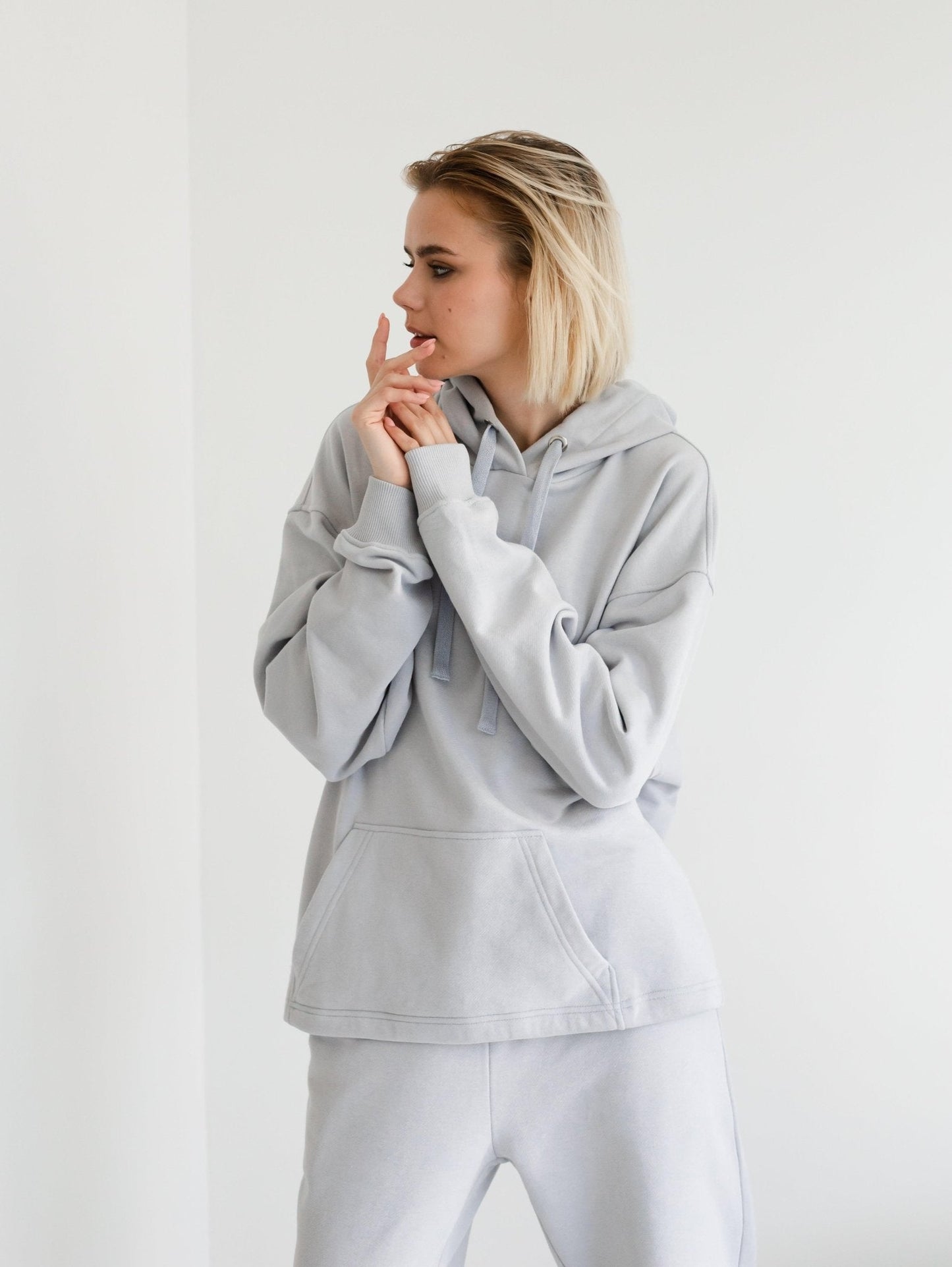 Basic Everyday Oversize Hoodie and Pants Set by Zlitay - Zlitay