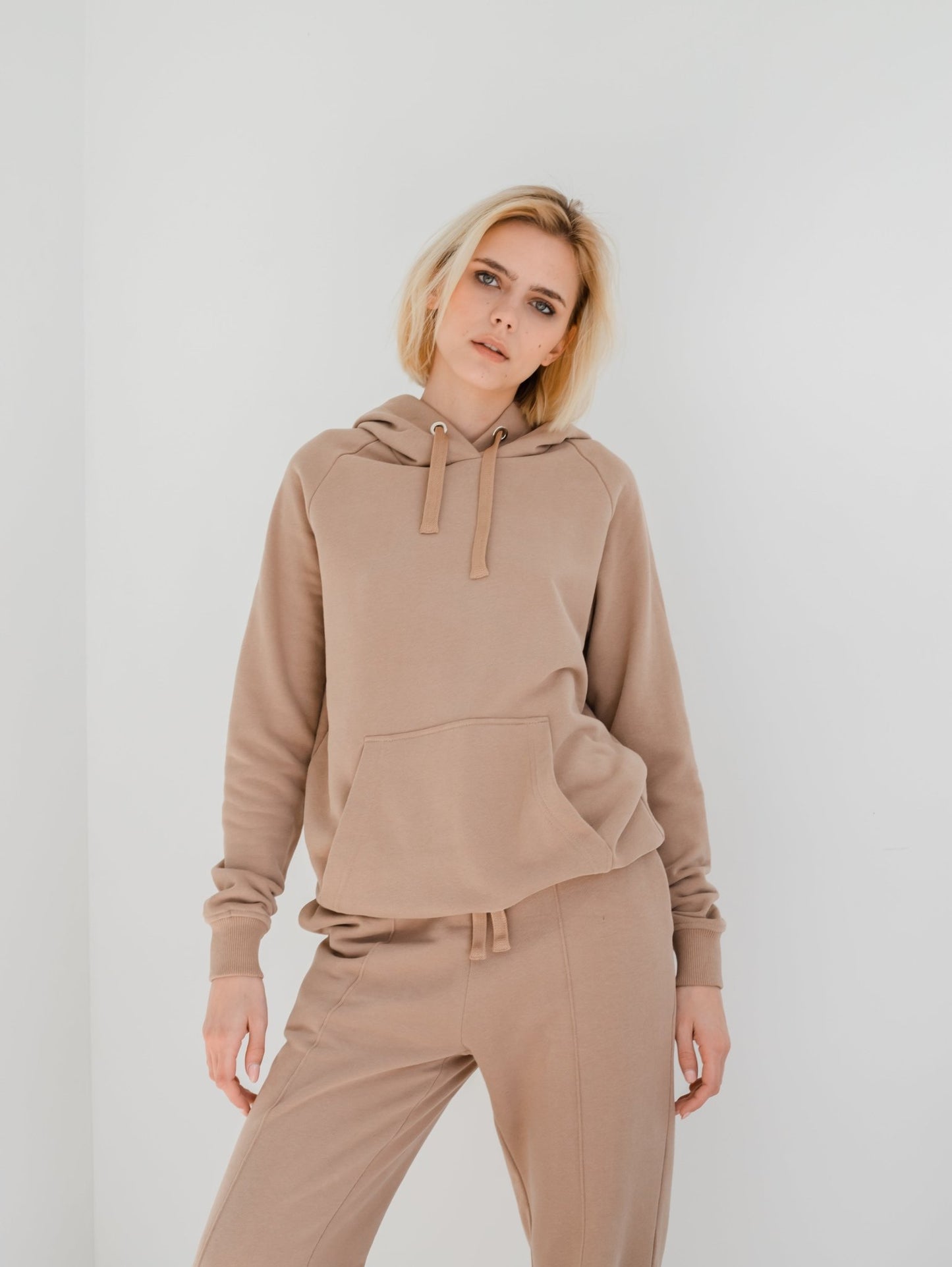 Beige Premium Cotton Hoodie by Zlitay – Cozy & Stylish - Zlitay
