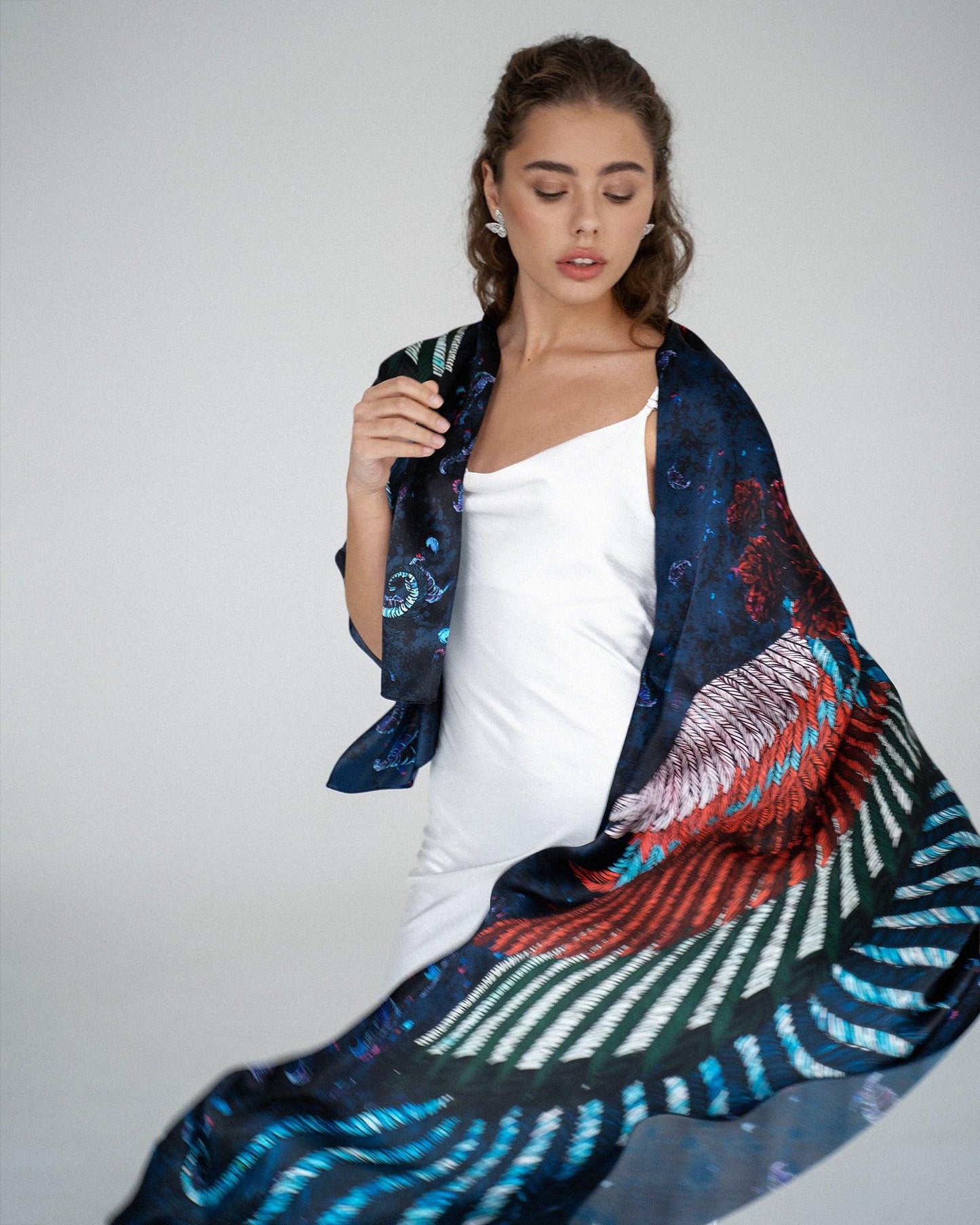 "Fairytale Story" Silk Shawl by Zlitay - Zlitay