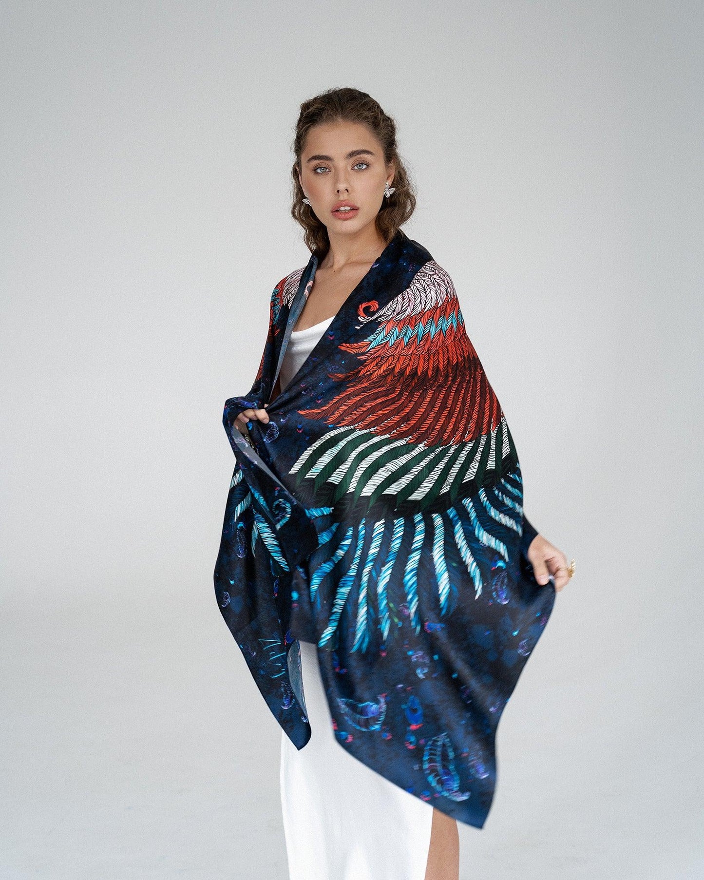 "Fairytale Story" Silk Shawl by Zlitay - Zlitay