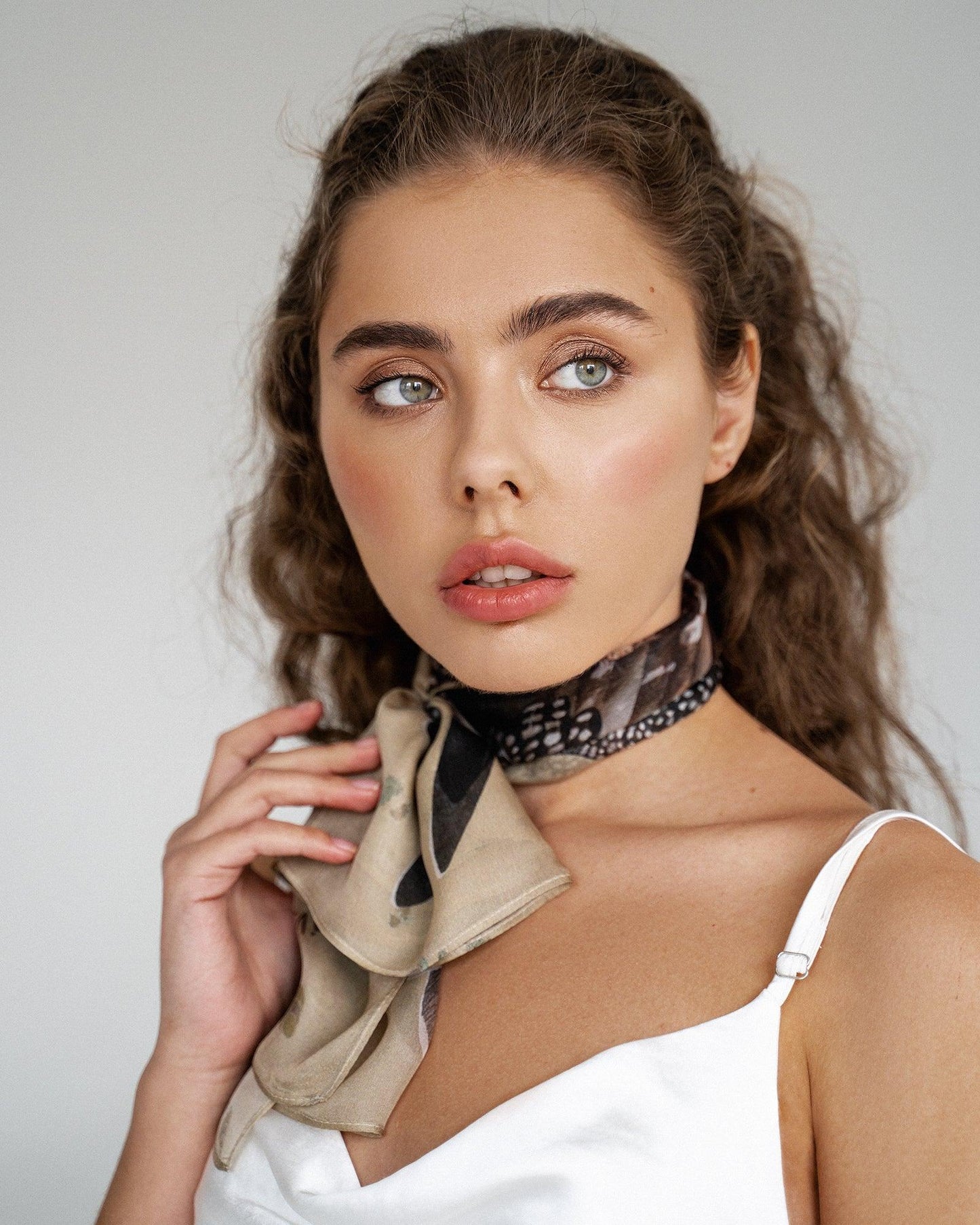 "Hawk" Chiffon Scarf by Zlitay - Zlitay