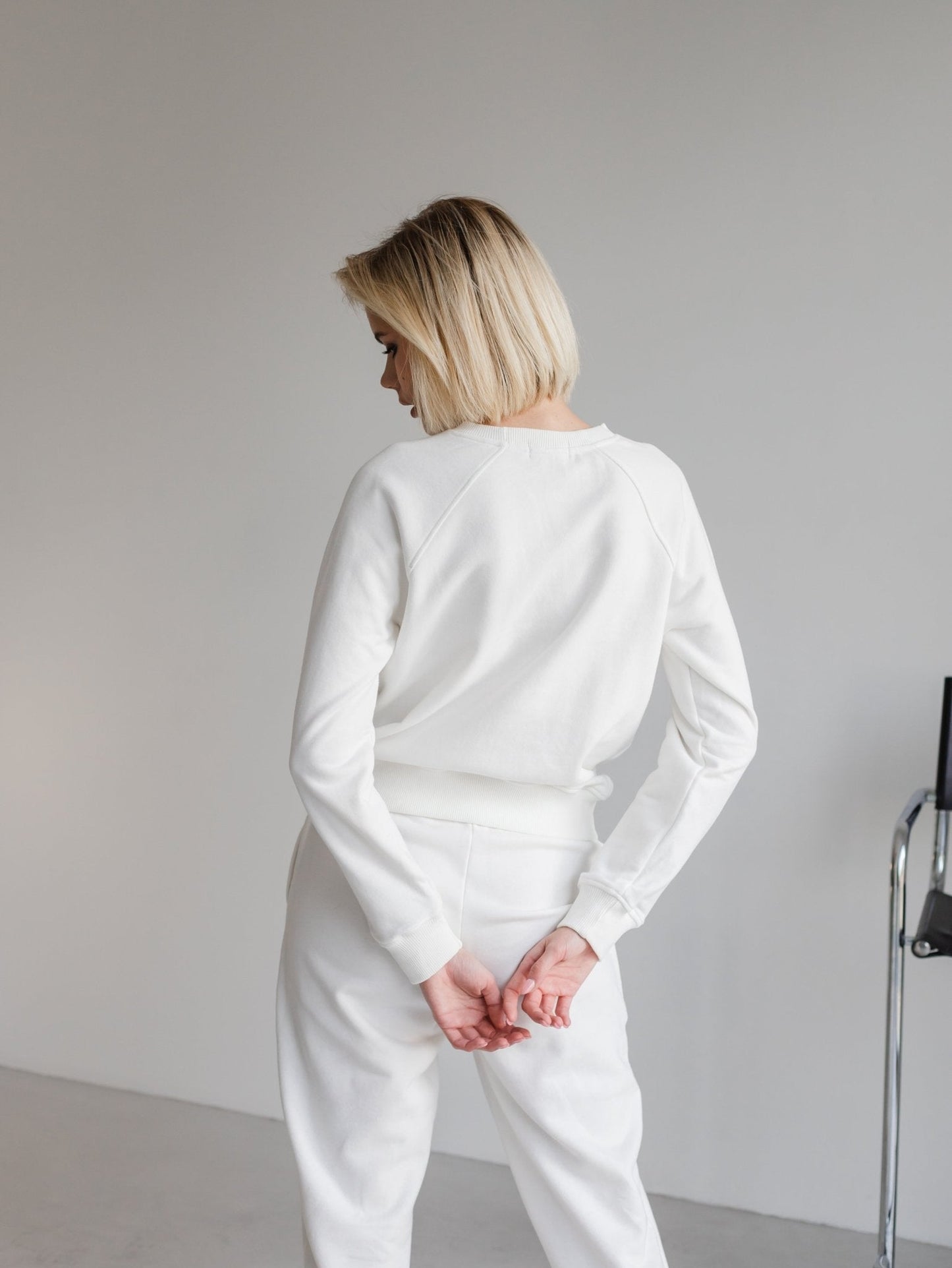 Milky White Cotton Sweatshirt by Zlitay – Premium Quality - Zlitay