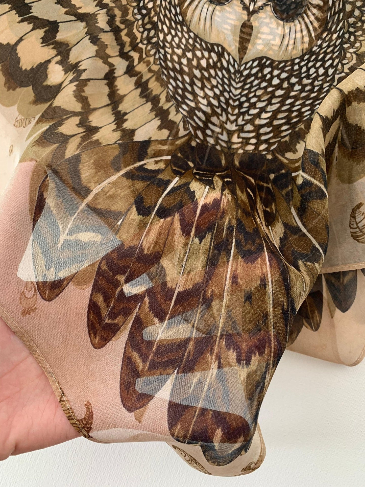 "Mysterious Owl" Chiffon Scarf by Zlitay - Zlitay