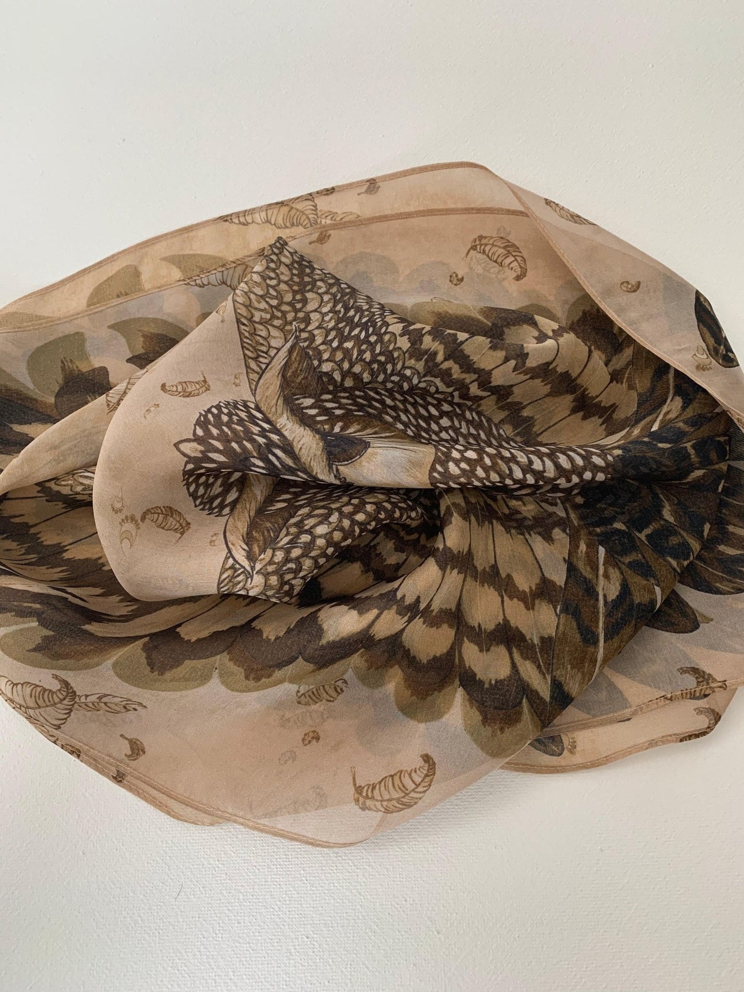 "Mysterious Owl" Chiffon Scarf by Zlitay - Zlitay