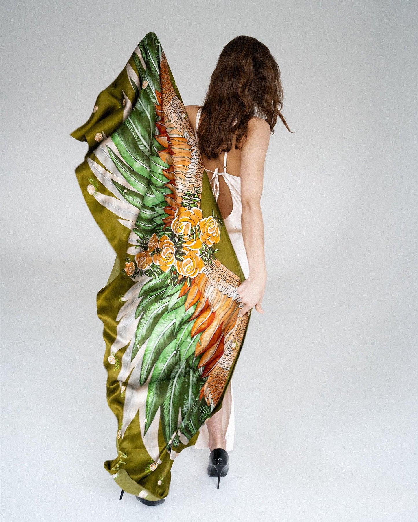 "Olivia" Silk Shawl by Zlitay - Zlitay
