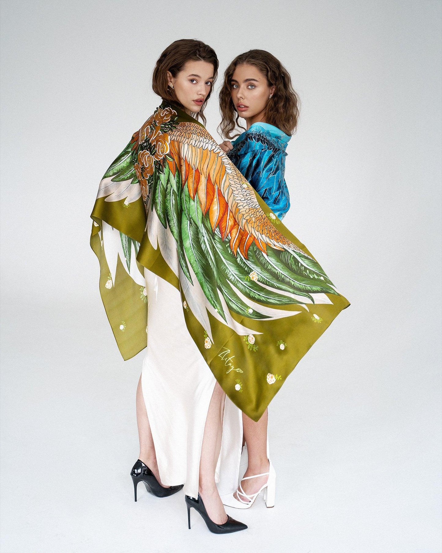 "Olivia" Silk Shawl by Zlitay - Zlitay