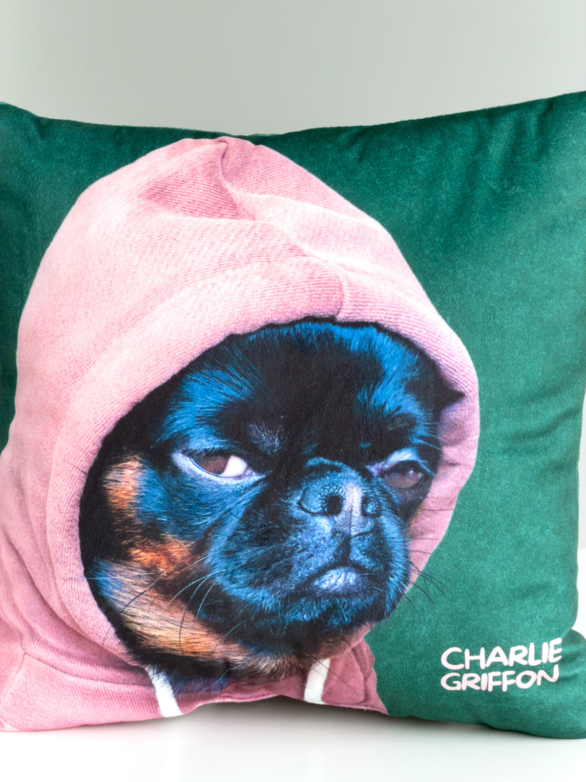 Квадратна Двостороння Подушка Charlie Griffon