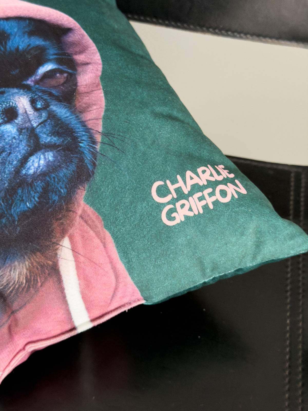 Квадратна Двостороння Подушка Charlie Griffon