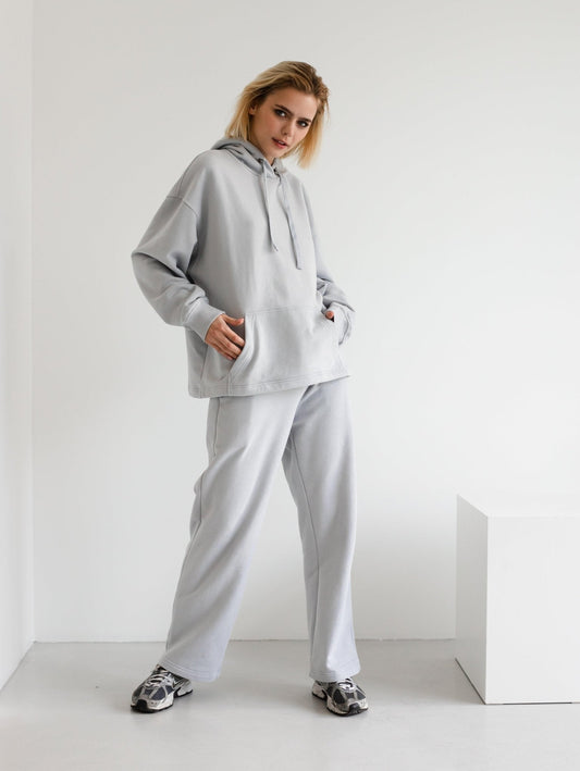 Basic Everyday Oversize Hoodie and Pants Set by Zlitay - Zlitay