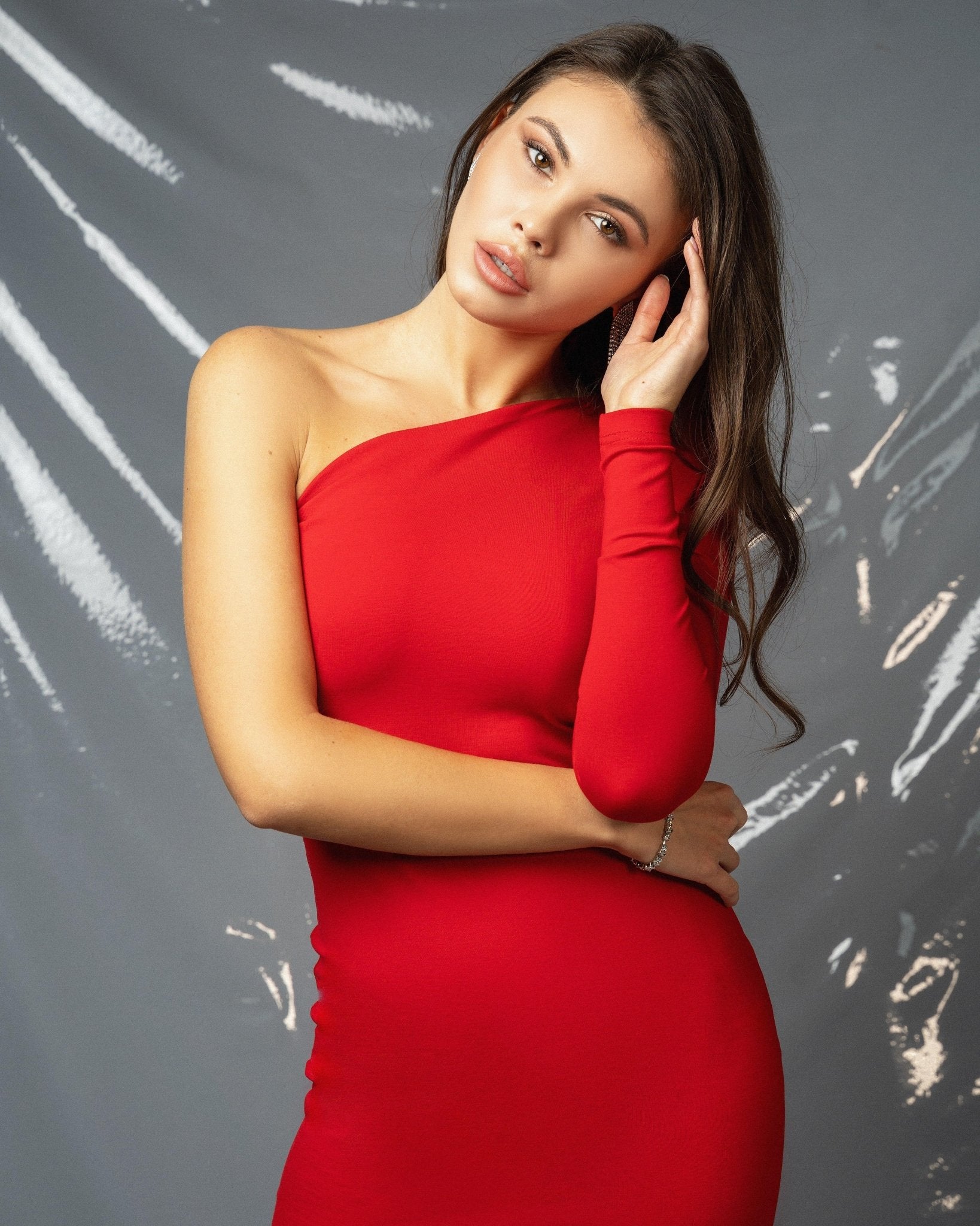 Elegant Red Dress by Zlitay - Zlitay