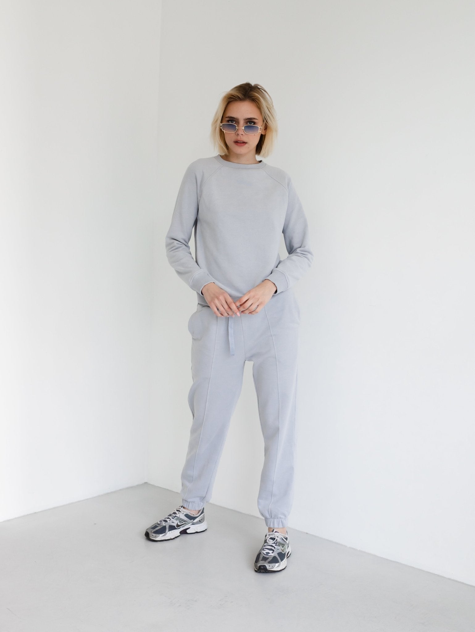 Light Grey Joggers for Fall & Winter - Zlitay