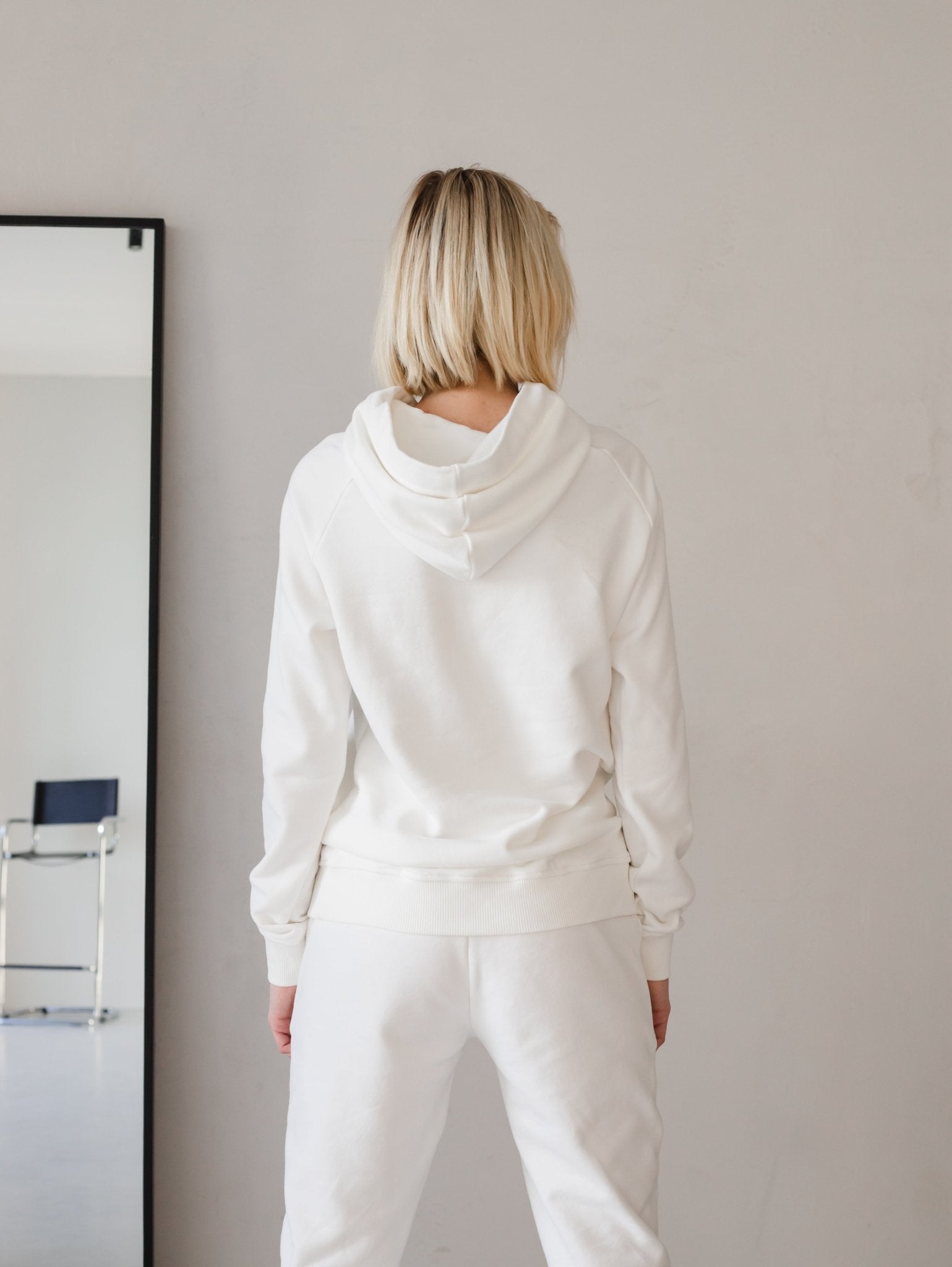 Milky White Cotton Hoodie by Zlitay – Premium Comfort & Classic Style - Zlitay