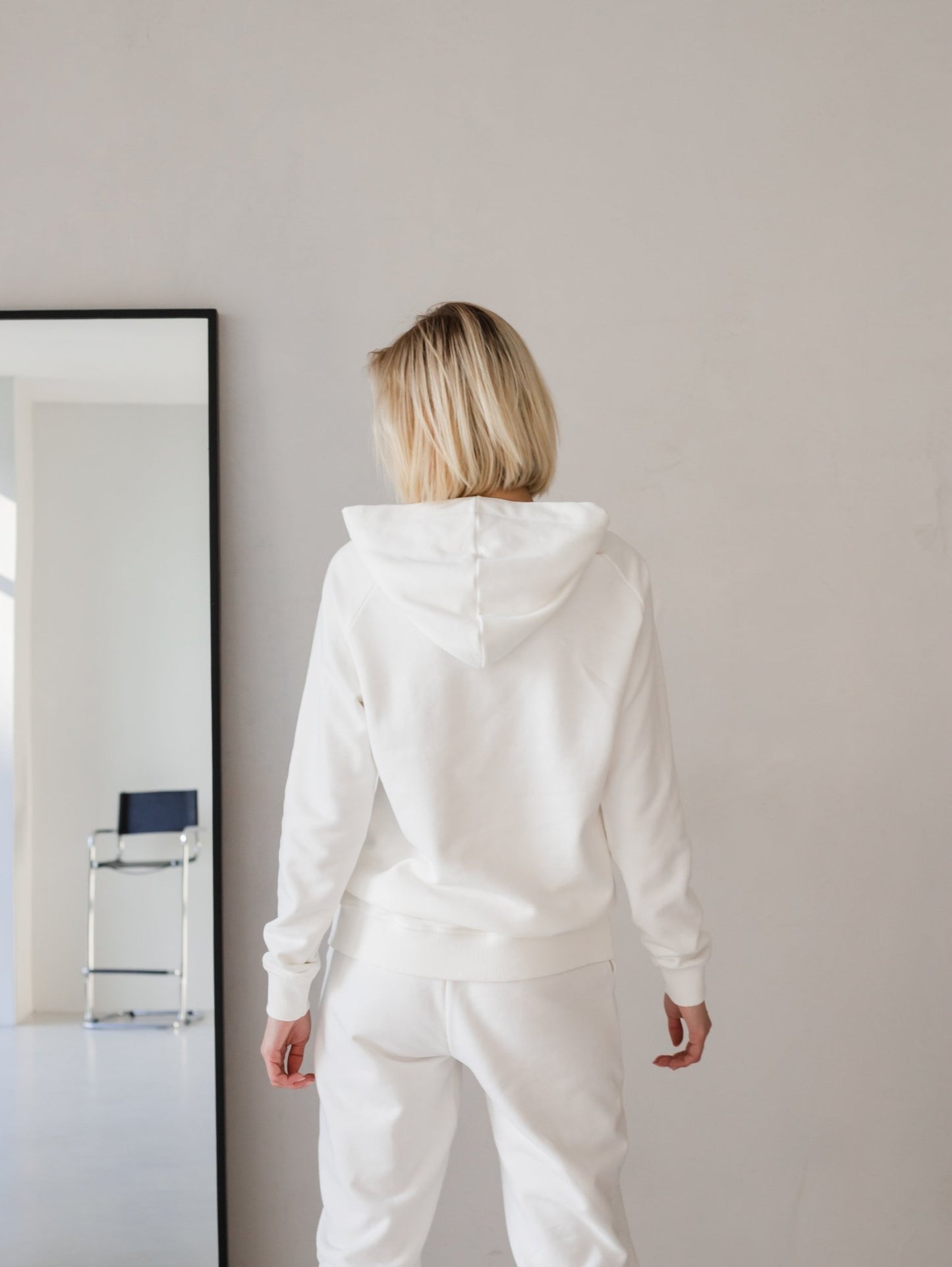 Milky White Cotton Hoodie by Zlitay – Premium Comfort & Classic Style - Zlitay